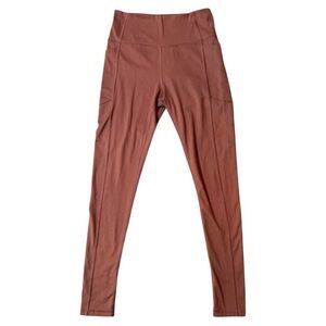 Victoria’s Secret Athletic Blush Pink Pocketed Leggings Women's Size 6 High Rise